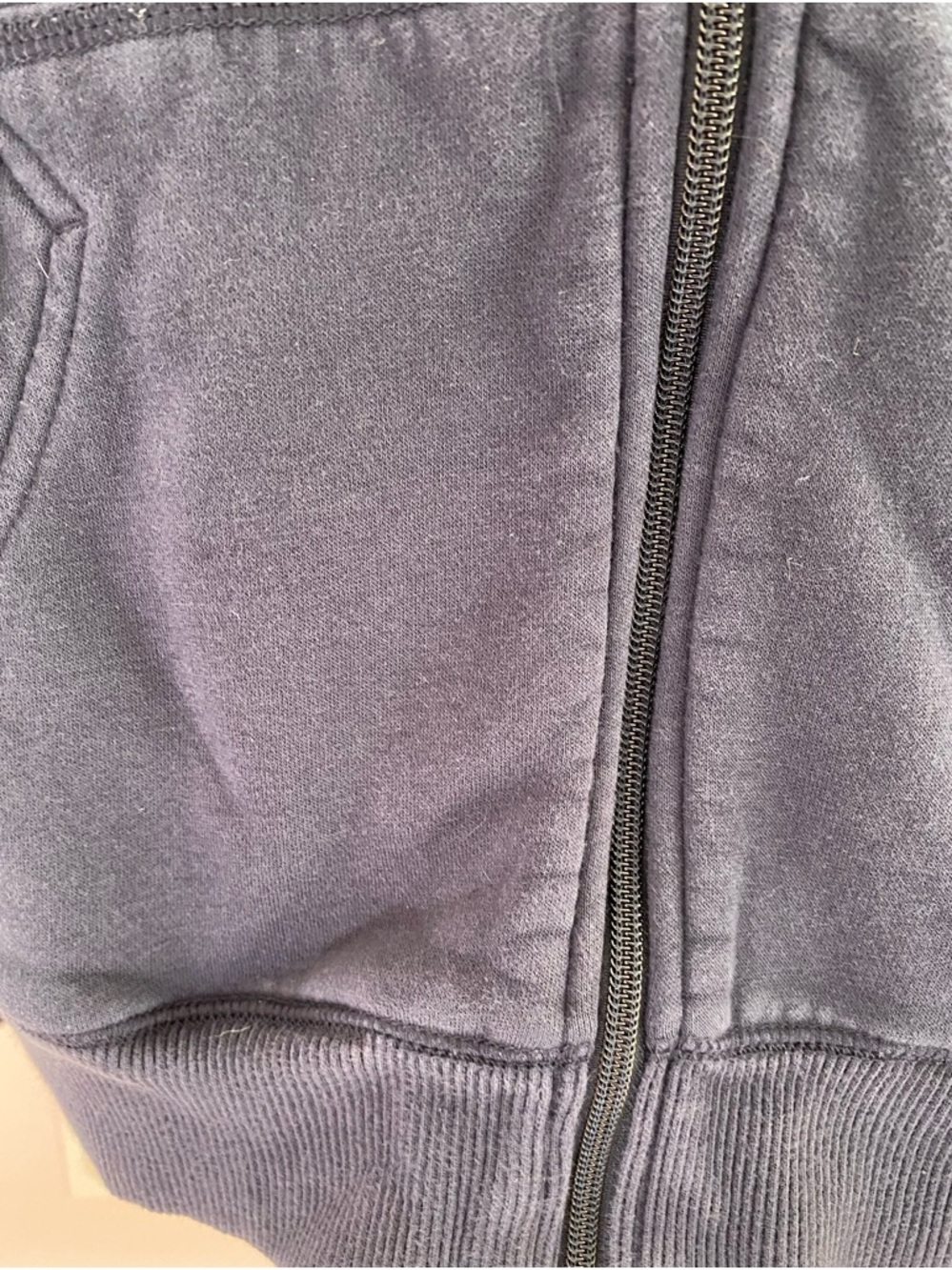 Nike Navy Full-Zip Hoodie with Red-Trim NIKE Letters - Picture 6 of 10